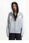 Blank Solid Zip-Up Sweatshirt
