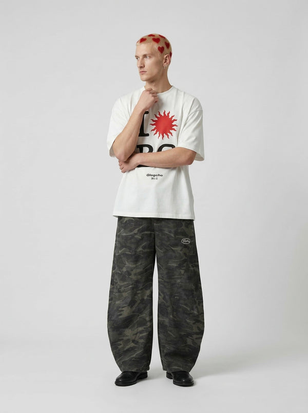 I Love BG Visual Drop-Shoulder T-Shirt alternatif görünüm