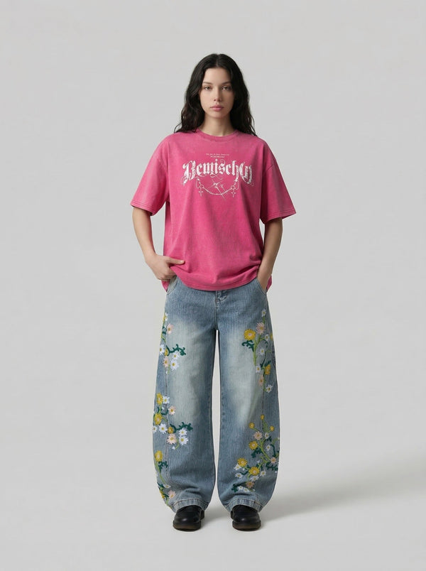 BennischG Battle-Worn Designed T-Shirt alternatif görünüm