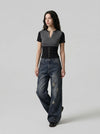 V-Neck Slim-Fit Edgy T-Shirt
