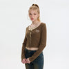 Layered Laced Women's Cardigan
