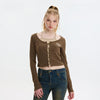Layered Laced Women's Cardigan