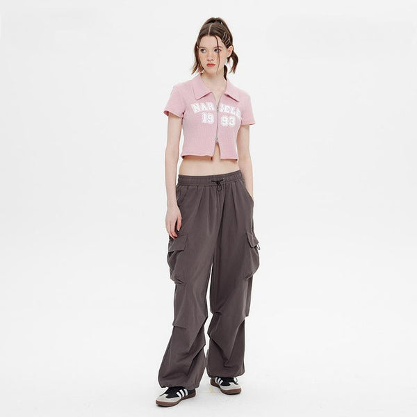 Women's Archive Print Placket-Neck Shirt alternatif görünüm