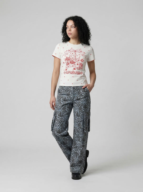 Polka Dot Pegasus Artwork T-Shirt