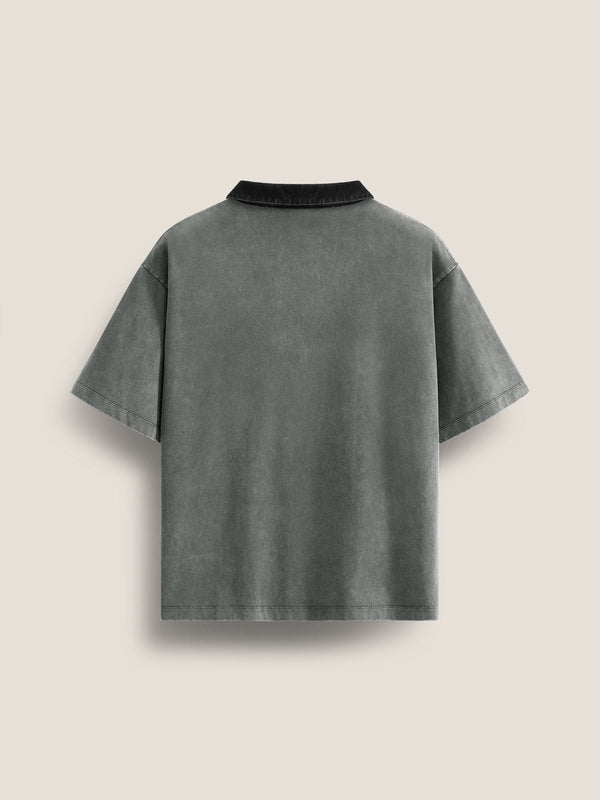 Yıkanmış Polo Tişört alternatif görünüm
