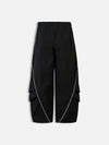 Buruşuk Bol Paça Baggy Pantolon, önden görünüm — Navra Wear