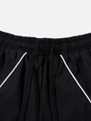 Buruşuk Bol Paça Baggy Pantolon, model üzerinde — Navra Wear