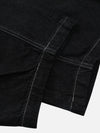 Buruşuk Bol Paça Jean Pantolon, detay görünüm — Navra Wear