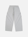 Buruşuk Bağcıklı Pantolon, önden görünüm — Navra Wear